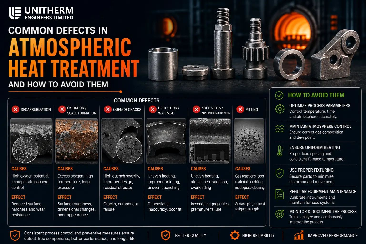 Common Defects in Atmospheric Heat Treatment